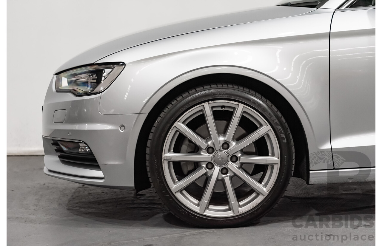 5/2014 Audi A3 1.8 TFSI Ambition Quattro (AWD) 8V MY14 4d Sedan Metallic Silver Turbo 1.8L