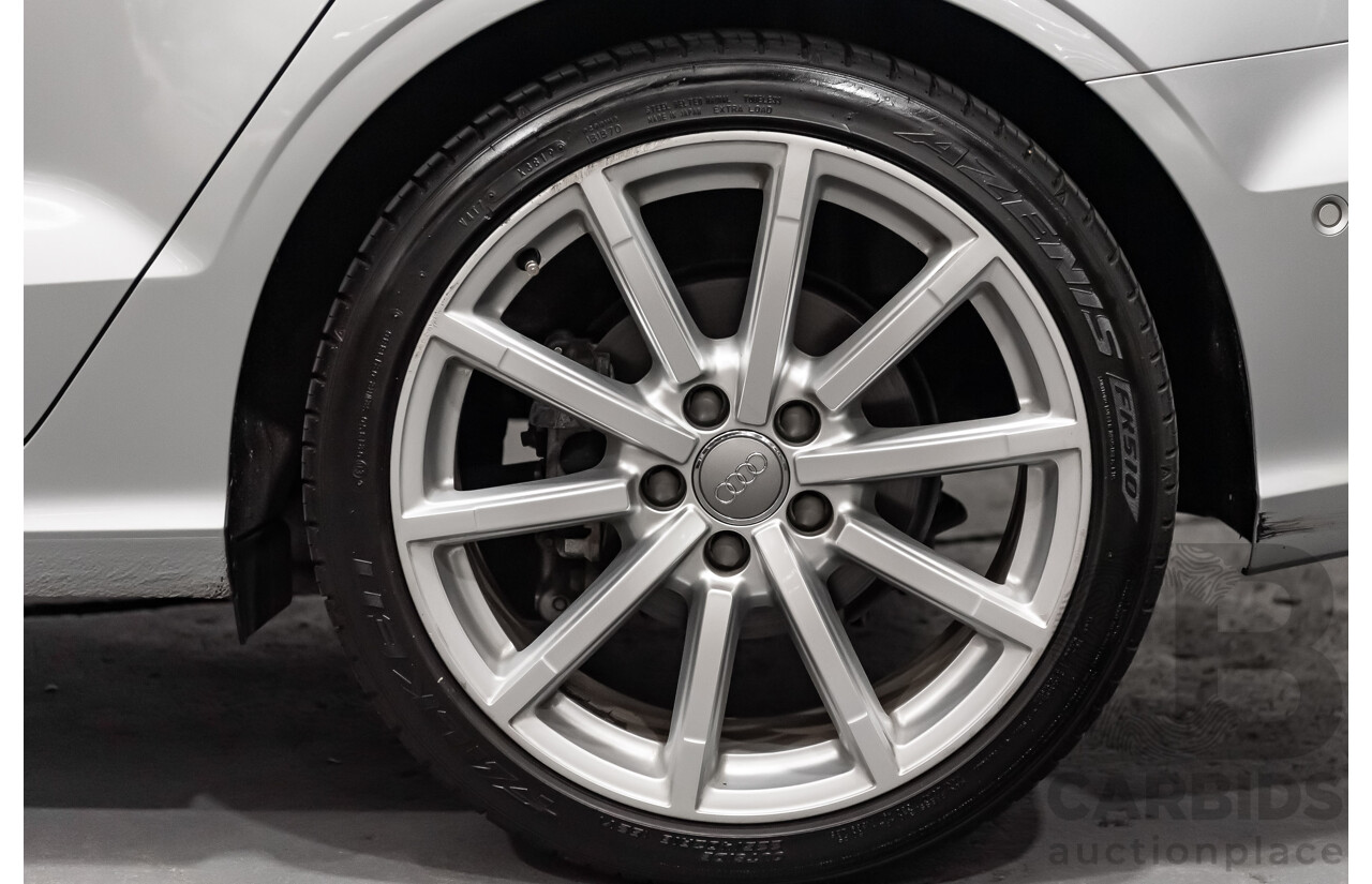 5/2014 Audi A3 1.8 TFSI Ambition Quattro (AWD) 8V MY14 4d Sedan Metallic Silver Turbo 1.8L