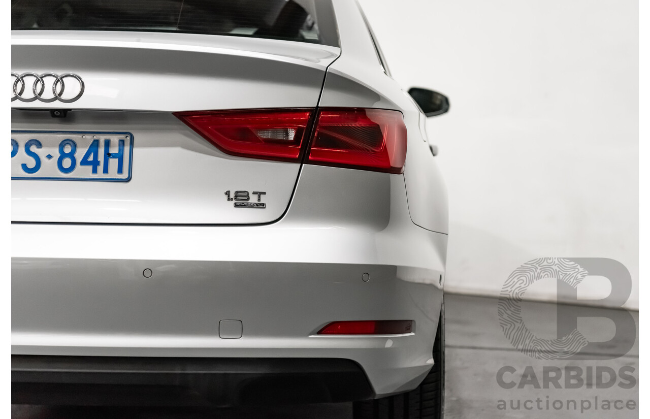 5/2014 Audi A3 1.8 TFSI Ambition Quattro (AWD) 8V MY14 4d Sedan Metallic Silver Turbo 1.8L