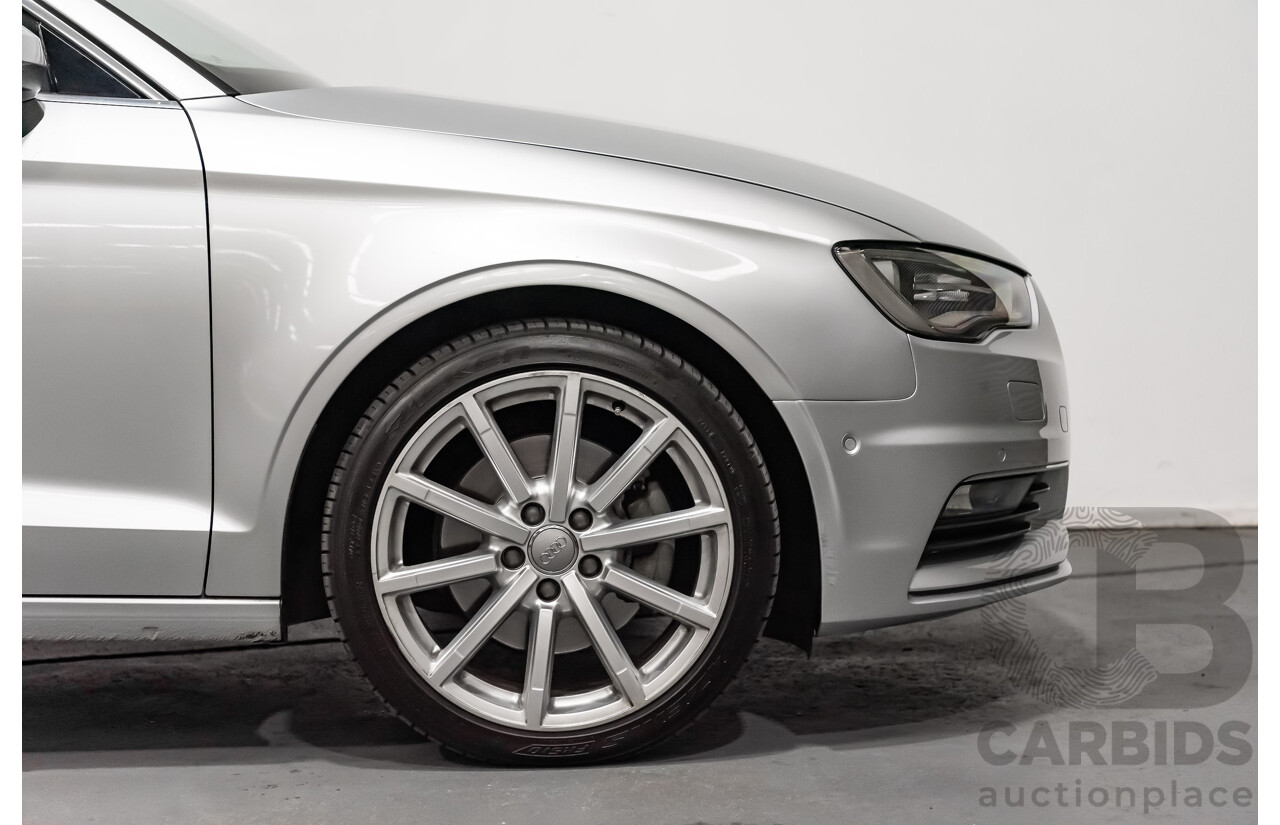 5/2014 Audi A3 1.8 TFSI Ambition Quattro (AWD) 8V MY14 4d Sedan Metallic Silver Turbo 1.8L