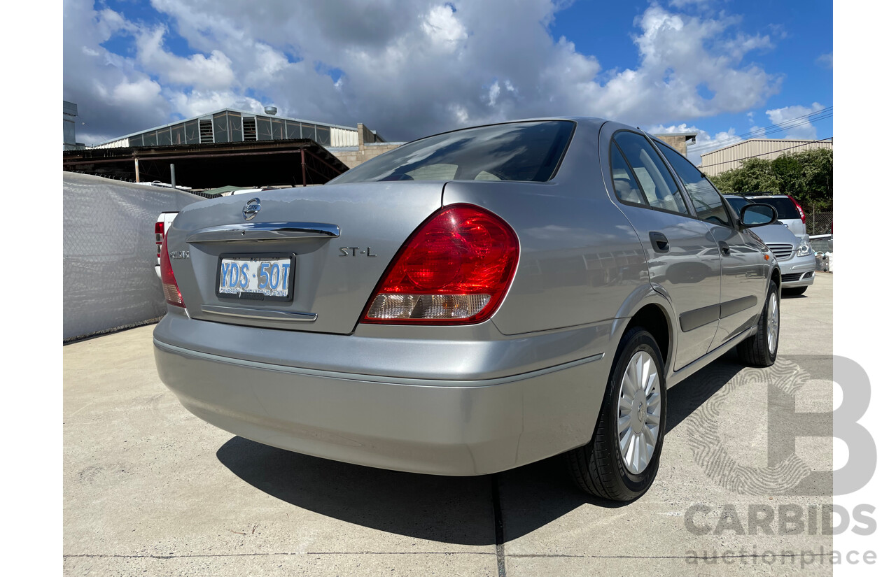 2/2004 Nissan Pulsar ST-L N16 4d Sedan Silver 1.8L