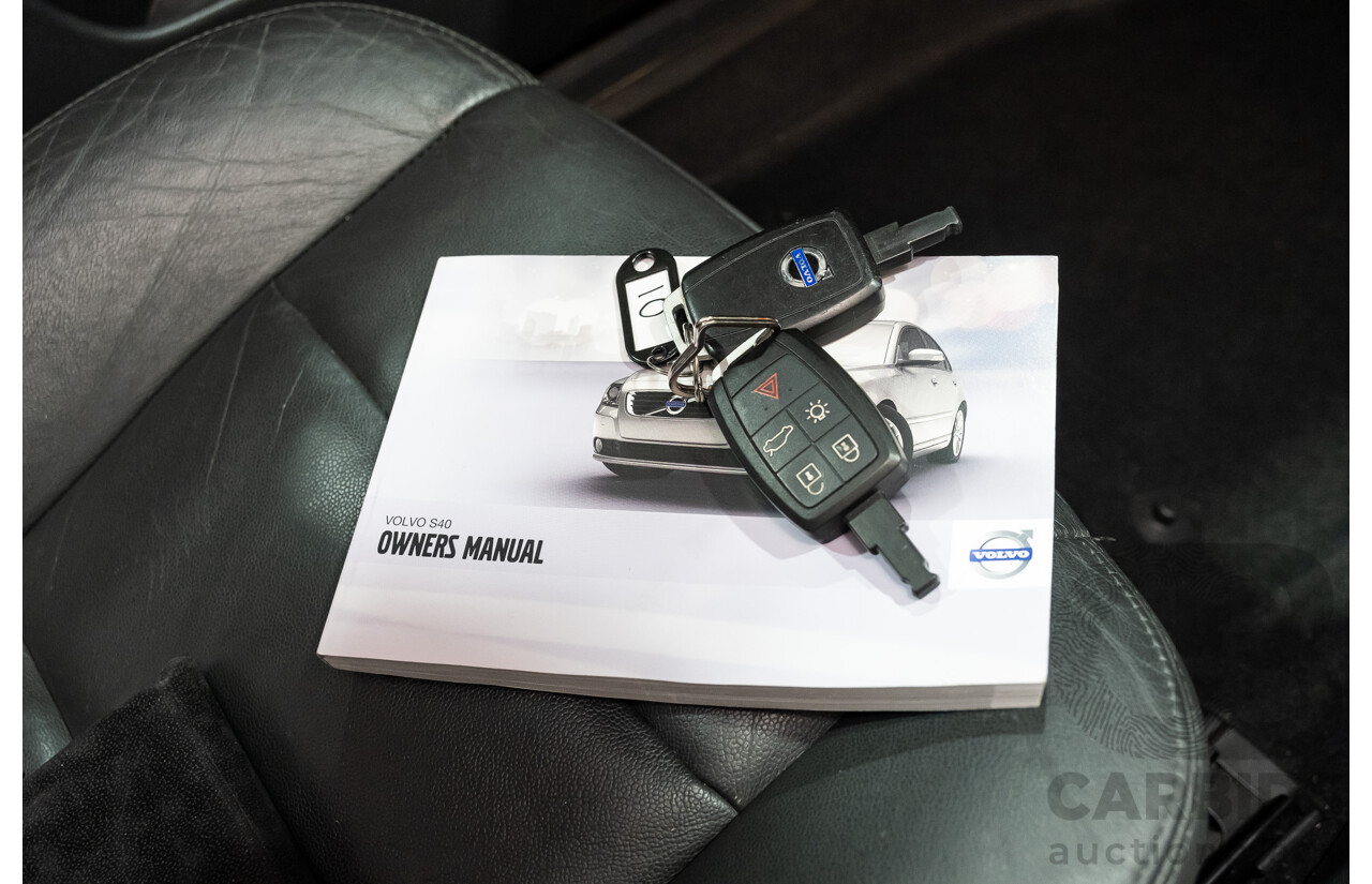 9/2010 Volvo S40 T5 S MY11 4d Sedan Silver Turbo 2.5L