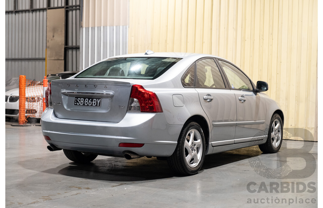 9/2010 Volvo S40 T5 S MY11 4d Sedan Silver Turbo 2.5L