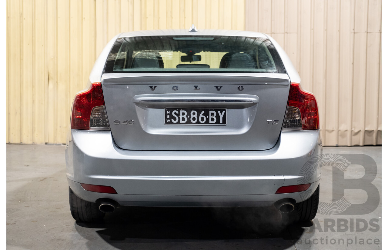 9/2010 Volvo S40 T5 S MY11 4d Sedan Silver Turbo 2.5L