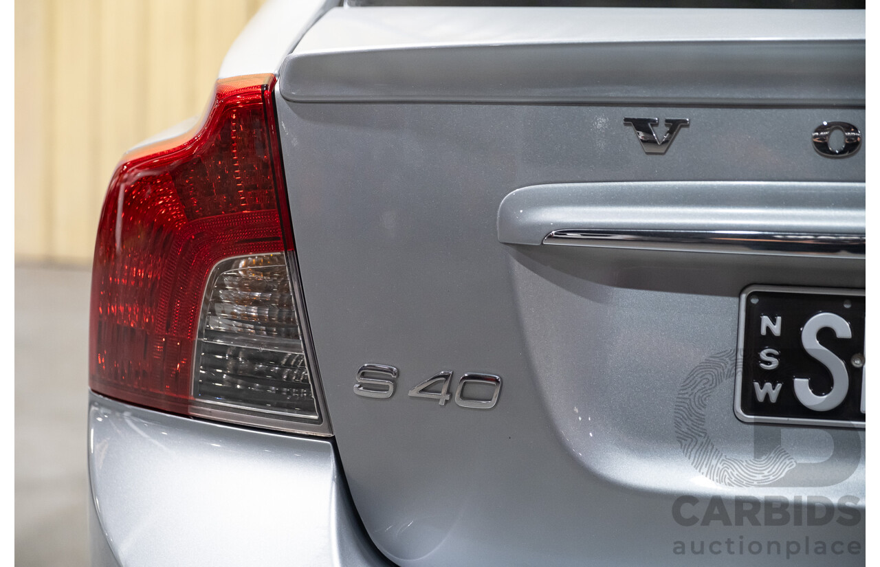 9/2010 Volvo S40 T5 S MY11 4d Sedan Silver Turbo 2.5L
