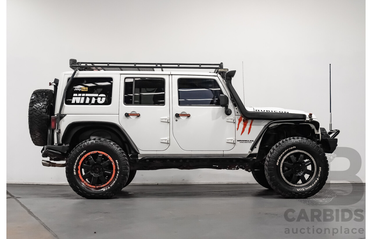 3/2011 Jeep Wrangler Unlimited Rubicon (4x4) JK MY11 4d Softtop White 3.8L - Modified