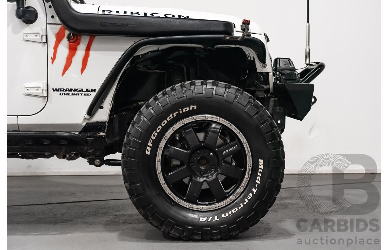 3/2011 Jeep Wrangler Unlimited Rubicon (4x4) JK MY11 4d Softtop White 3.8L - Modified