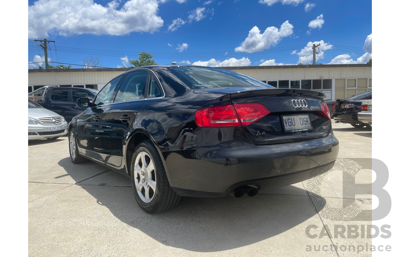 4/2010 Audi A4 1.8 TFSI B8 (8K) 4d Sedan Black 1.8L