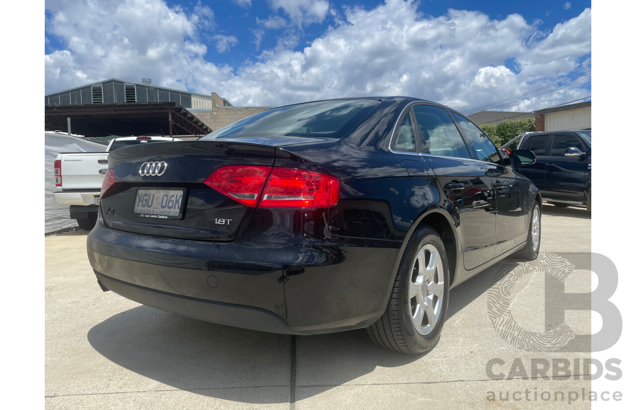 4/2010 Audi A4 1.8 TFSI B8 (8K) 4d Sedan Black 1.8L