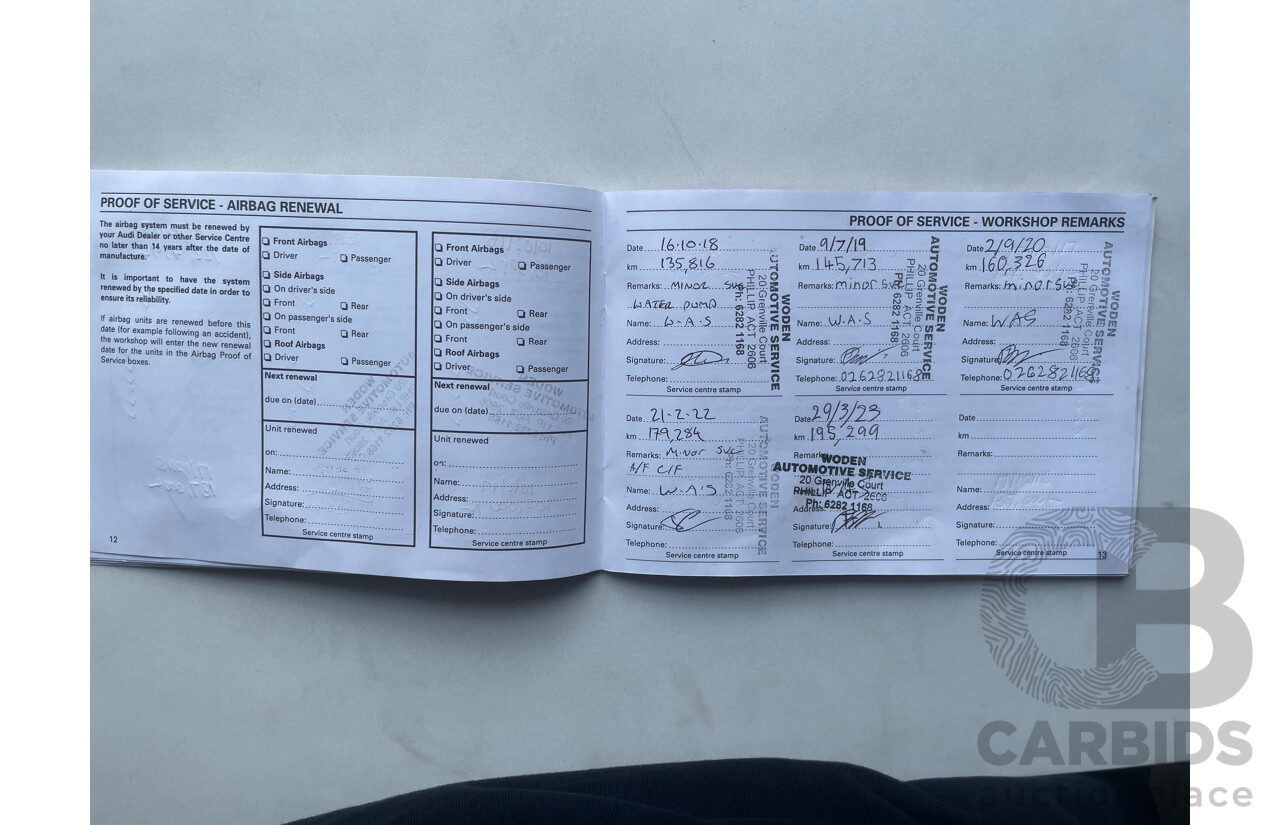 4/2010 Audi A4 1.8 TFSI B8 (8K) 4d Sedan Black 1.8L