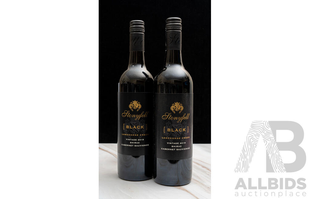 Stonyfell Black Langhorn Creek Shiraz Cabernet Sauvignon Vintage 2019 X 2