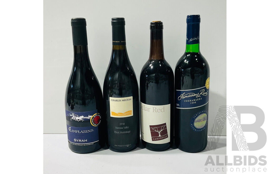 Collection of Four Mixed Red Wines