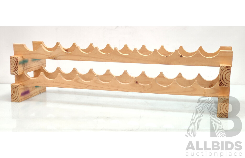 Wooden Wine Racks - Lot of 2