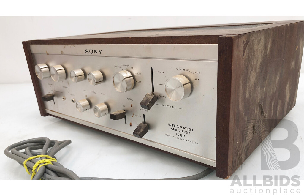 Sony Integrated Amplyfier 1080 Solid State / 30 Transistor