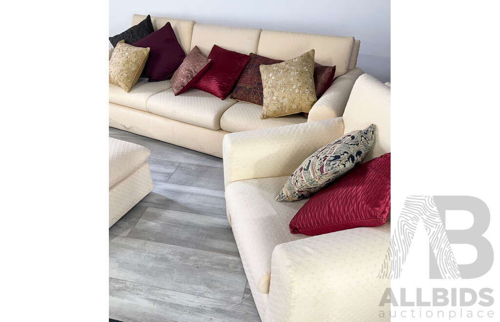 Fabric Three Piece Lounge Suite