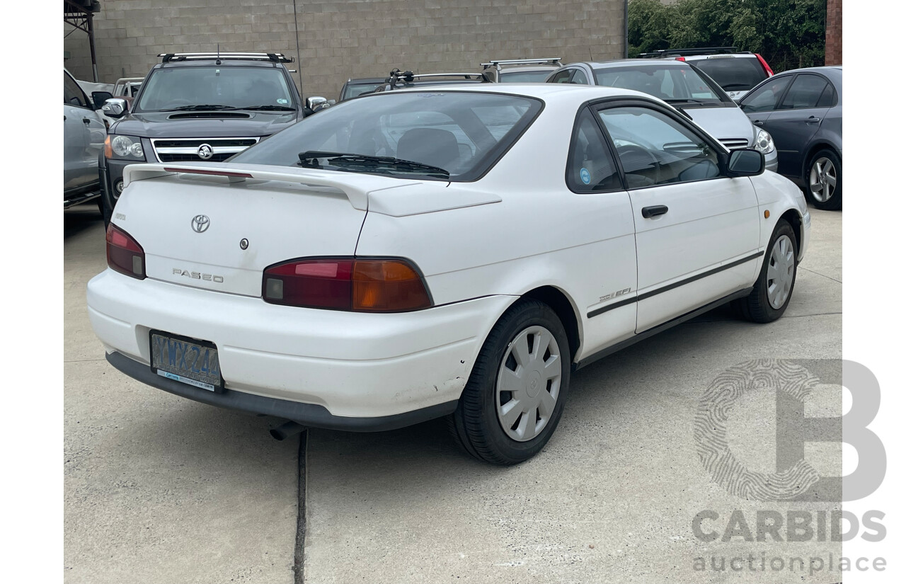 1/1993 Toyota Paseo   2d Coupe White 1.5L