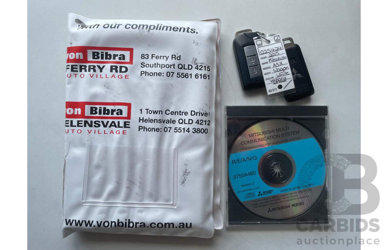 3/2015 Mitsubishi ASX XLS (2wd) XB MY15 4d Wagon White 2.0L