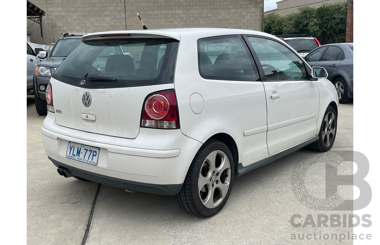 5/2006 Volkswagen Polo GTi 9N 3d Hatchback White 1.8L
