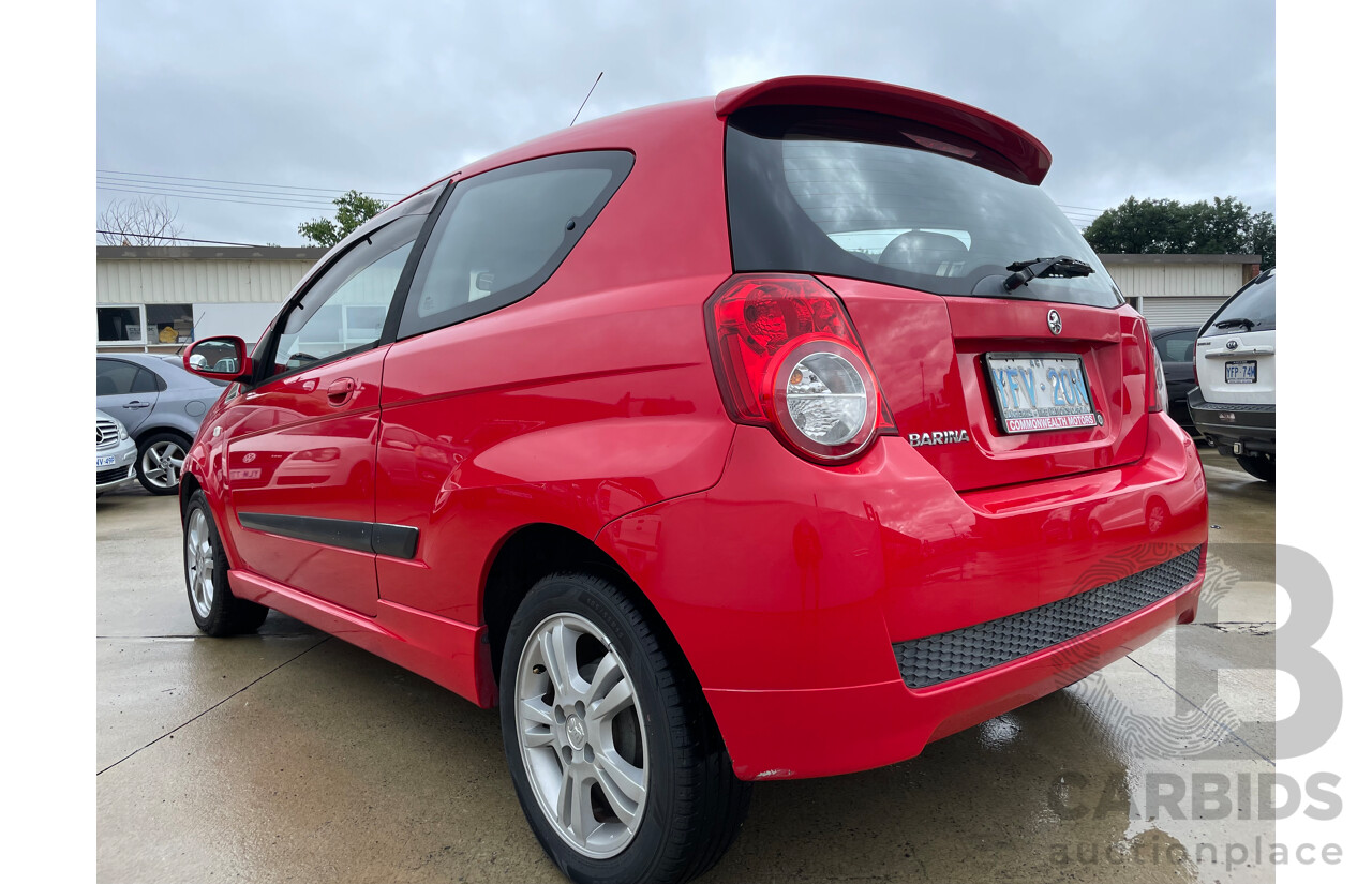 06/09 Holden Barina  FWD TK MY09 3D Hatchback Red 1.6L