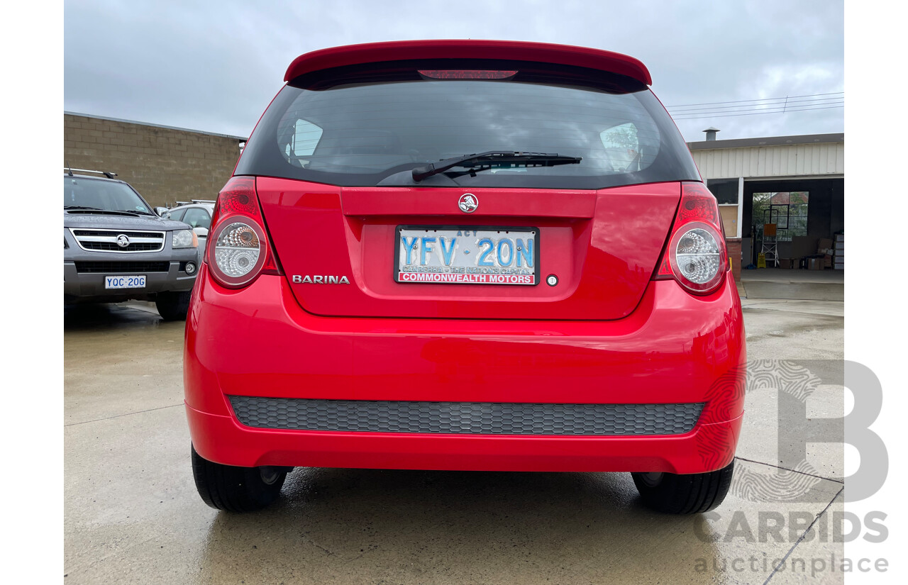 06/09 Holden Barina  FWD TK MY09 3D Hatchback Red 1.6L