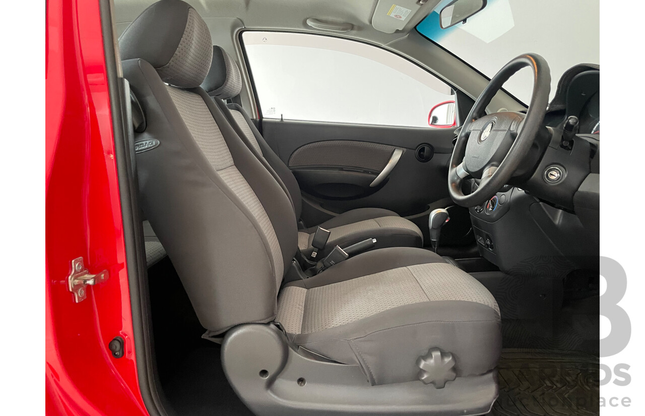 06/09 Holden Barina  FWD TK MY09 3D Hatchback Red 1.6L