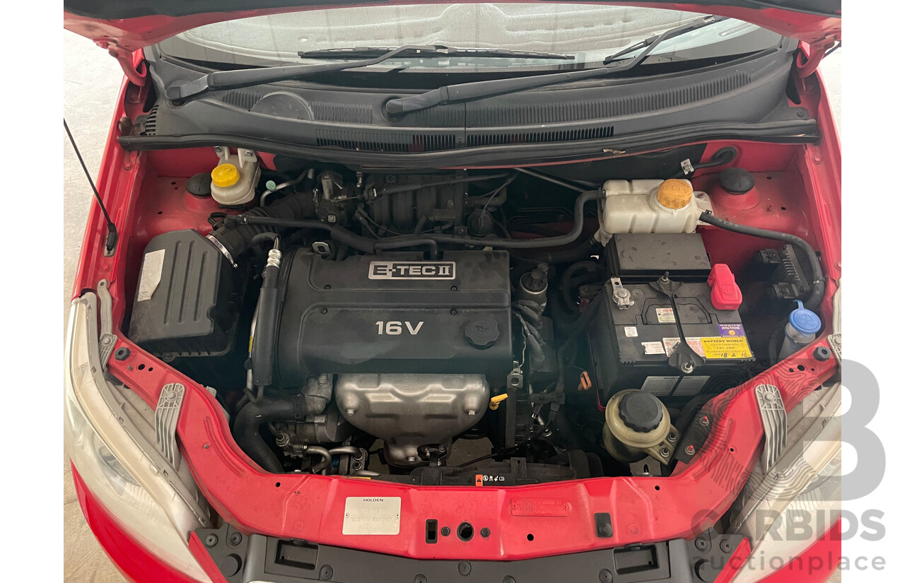 06/09 Holden Barina  FWD TK MY09 3D Hatchback Red 1.6L