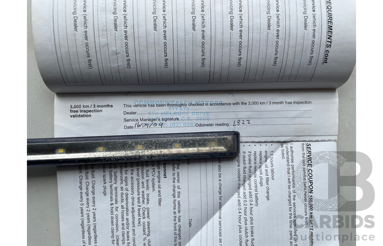 06/09 Holden Barina  FWD TK MY09 3D Hatchback Red 1.6L