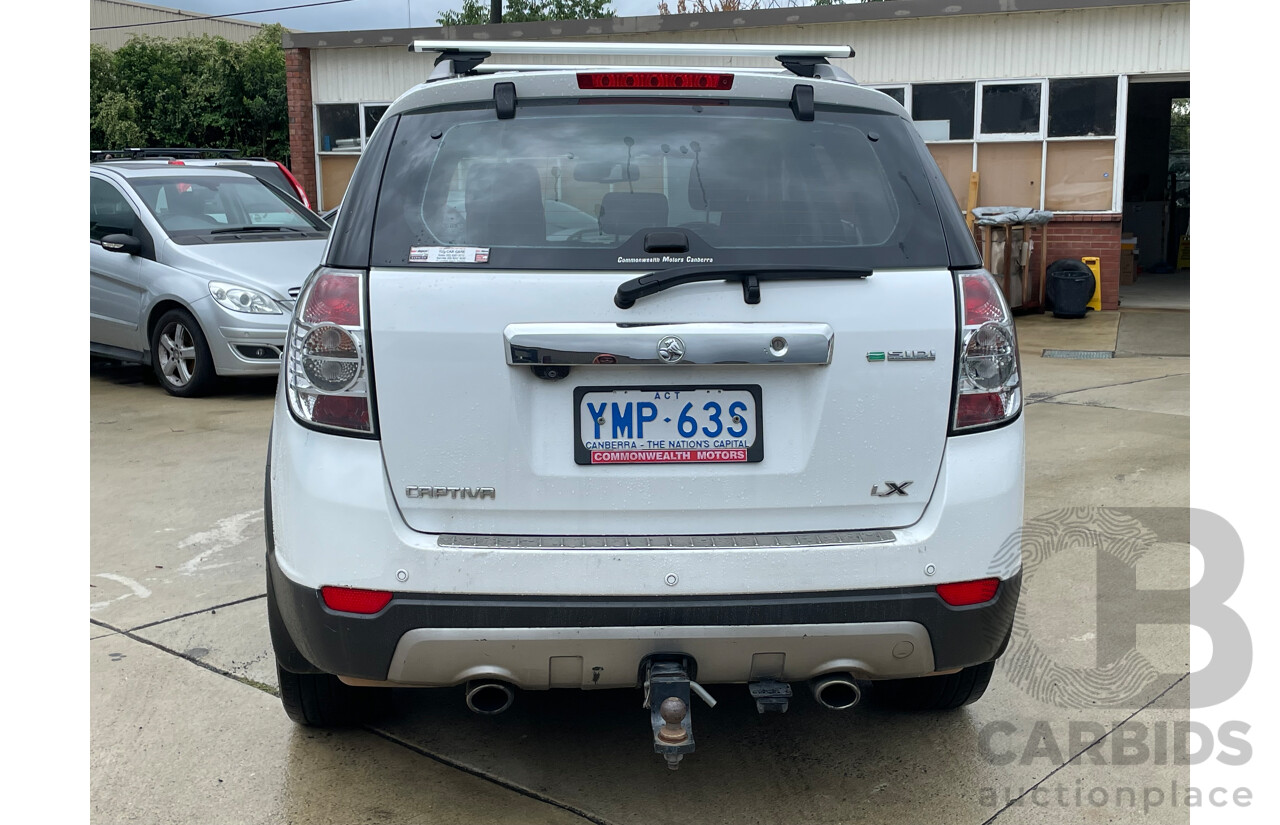 10/2011 Holden Captiva 7 LX (4x4) CG SERIES II 4d Wagon White 3.0L