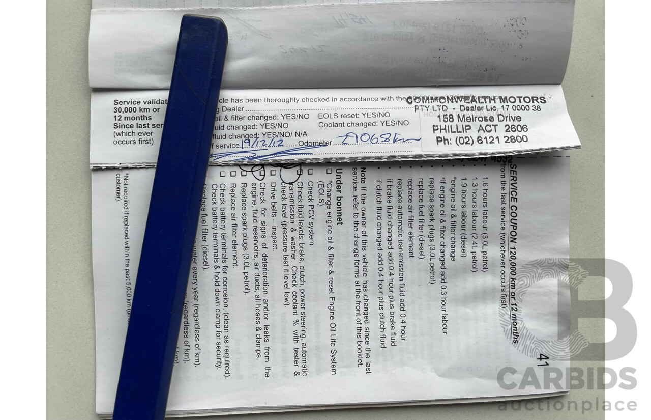 10/2011 Holden Captiva 7 LX (4x4) CG SERIES II 4d Wagon White 3.0L