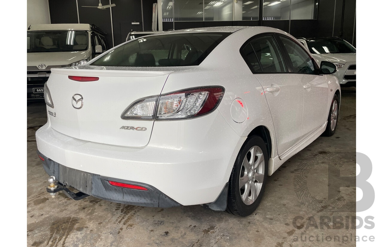 6/2011 Mazda Mazda3 Diesel MZR-CD BL 11 UPGRADE 4d Sedan White 2.2L
