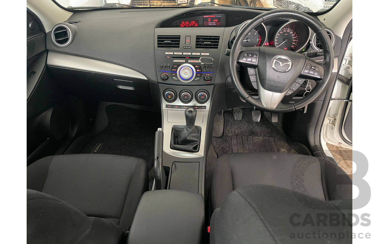 6/2011 Mazda Mazda3 Diesel MZR-CD BL 11 UPGRADE 4d Sedan White 2.2L