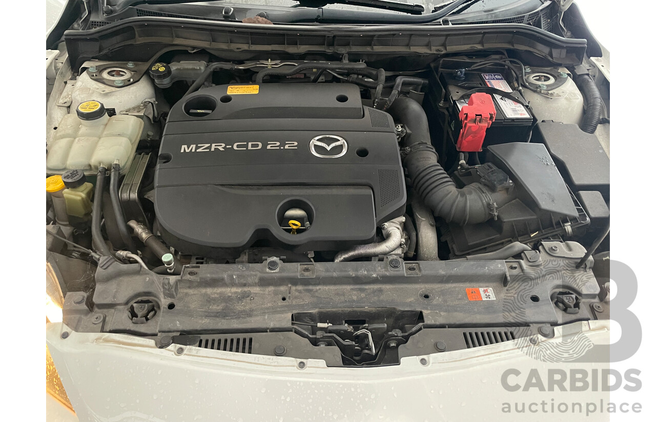 6/2011 Mazda Mazda3 Diesel MZR-CD BL 11 UPGRADE 4d Sedan White 2.2L