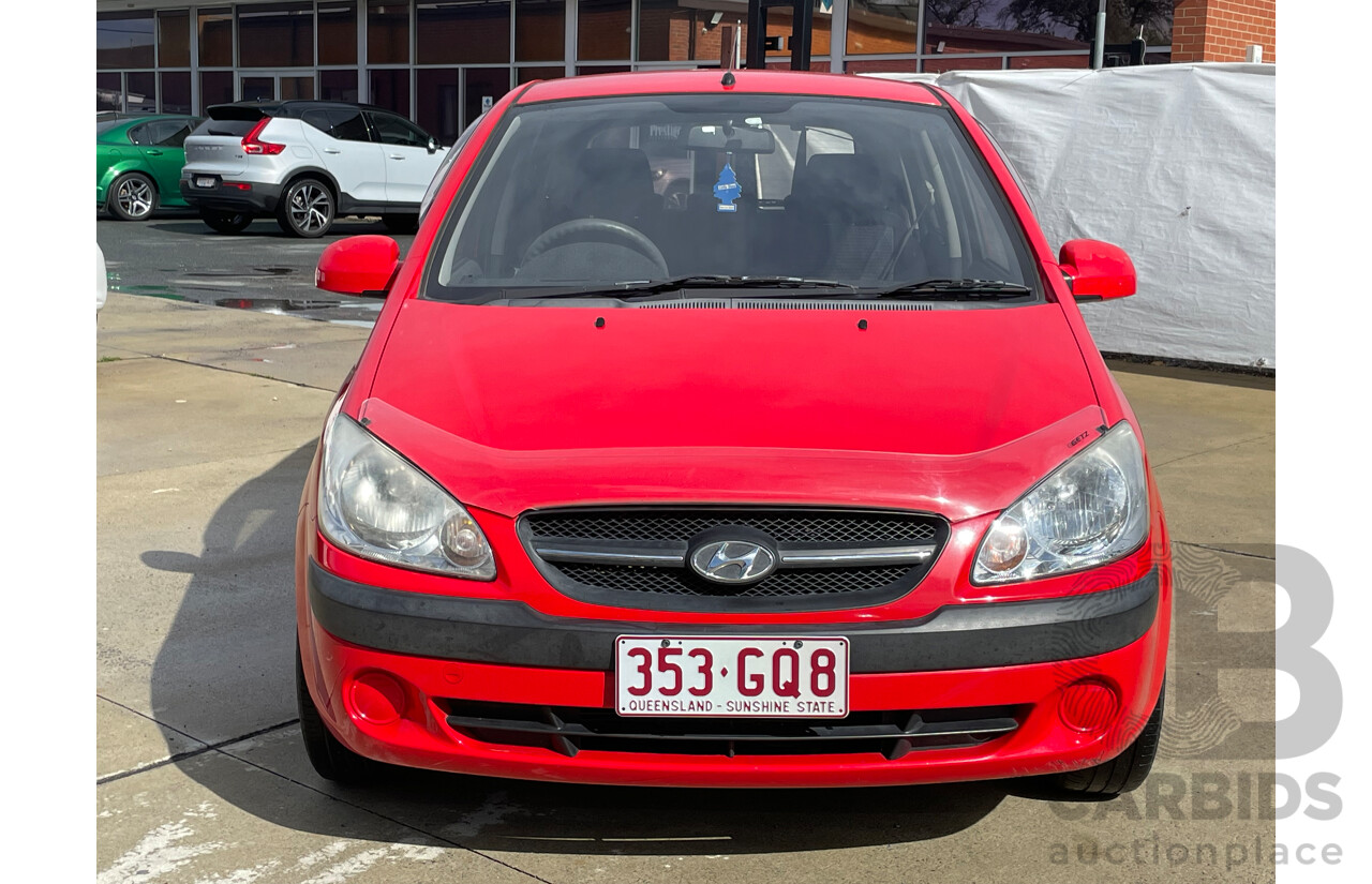 7/2010 Hyundai Getz S TB MY09 5d Hatchback Red 1.4L