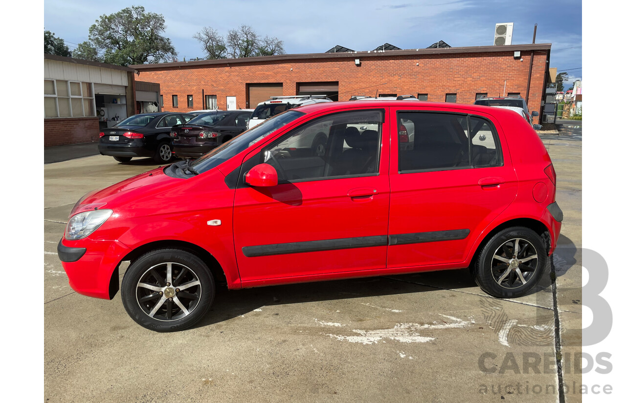 7/2010 Hyundai Getz S TB MY09 5d Hatchback Red 1.4L