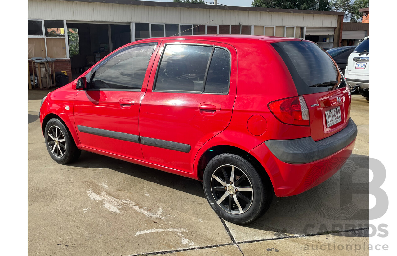7/2010 Hyundai Getz S TB MY09 5d Hatchback Red 1.4L