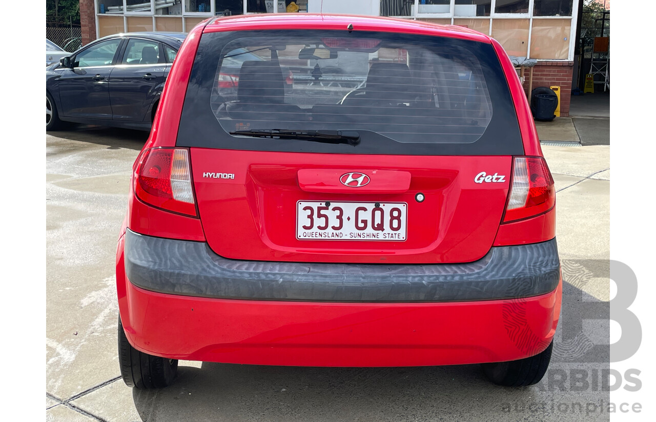 7/2010 Hyundai Getz S TB MY09 5d Hatchback Red 1.4L