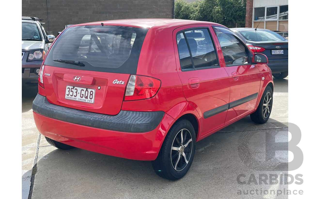 7/2010 Hyundai Getz S TB MY09 5d Hatchback Red 1.4L