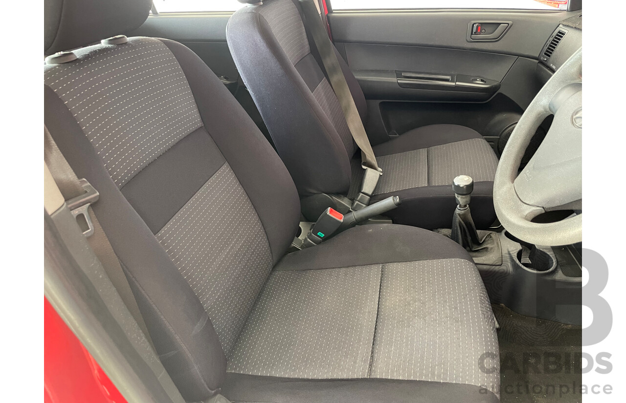 7/2010 Hyundai Getz S TB MY09 5d Hatchback Red 1.4L