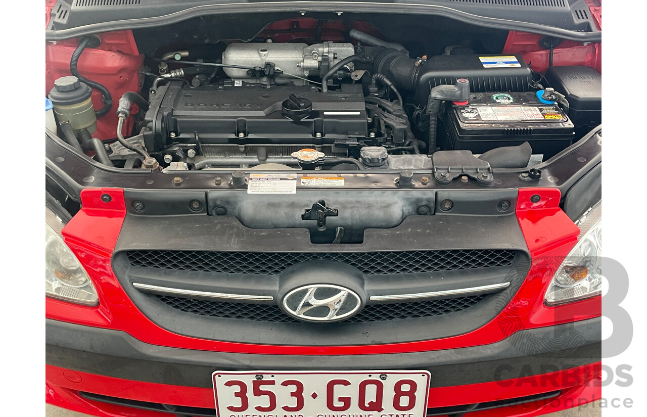7/2010 Hyundai Getz S TB MY09 5d Hatchback Red 1.4L