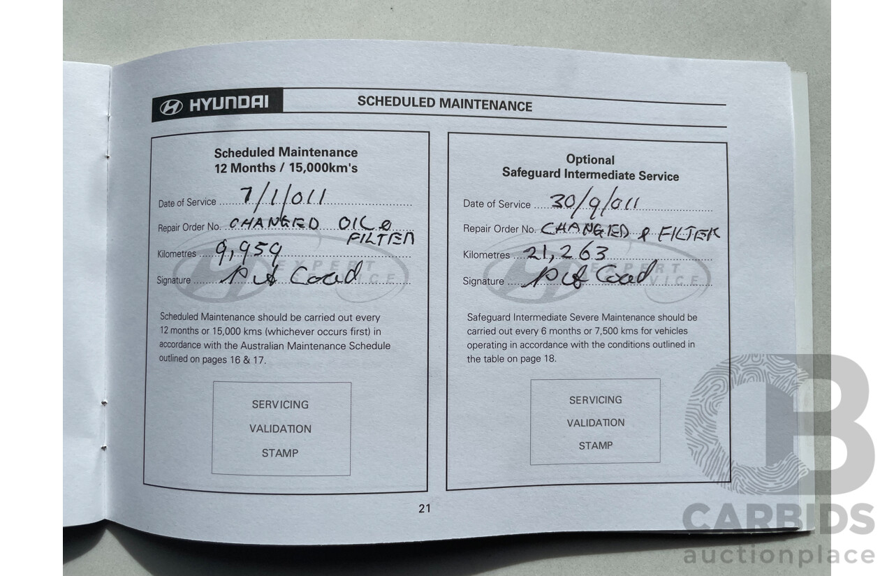 7/2010 Hyundai Getz S TB MY09 5d Hatchback Red 1.4L