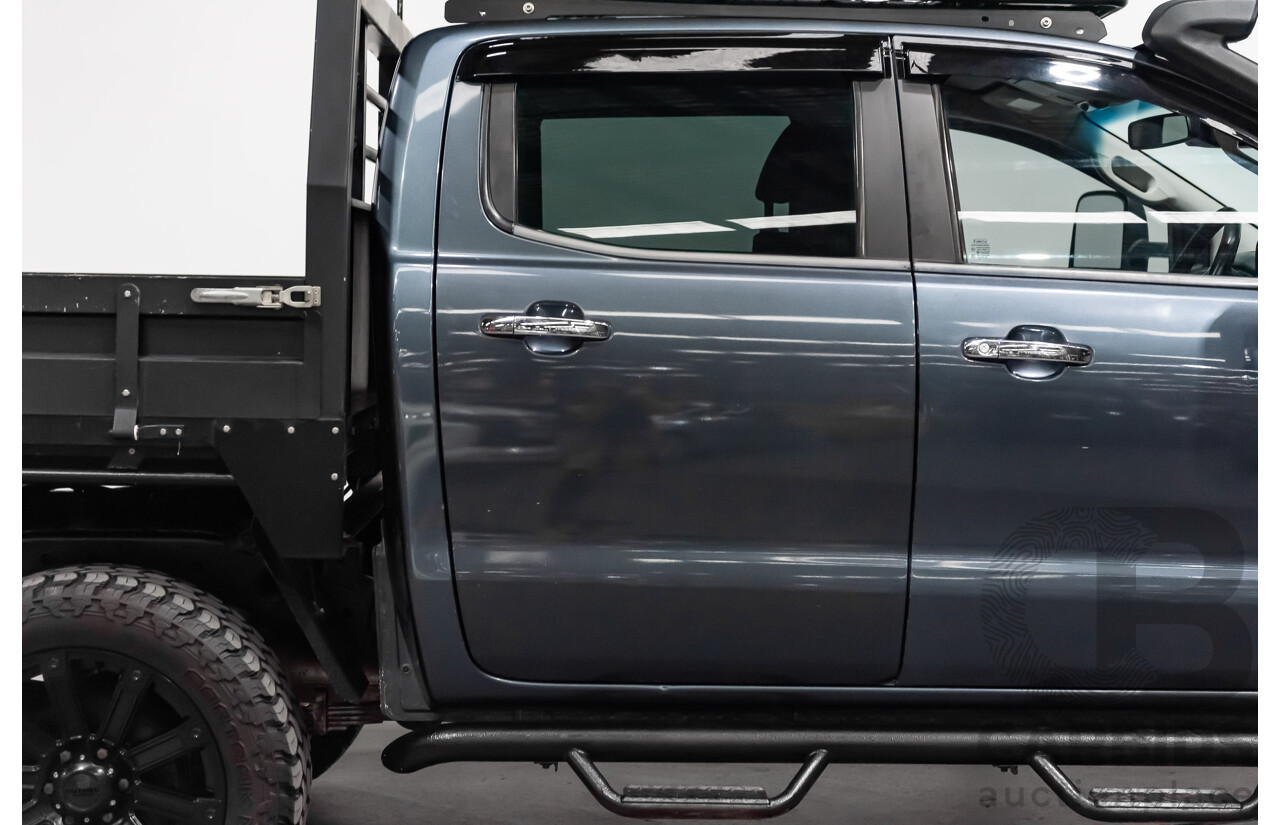 9/2015 Ford Ranger XLT 3.2 (4x4) PX MKII Dual Cab Tray Back Utility Metallic Grey Turbo Diesel 3.2L