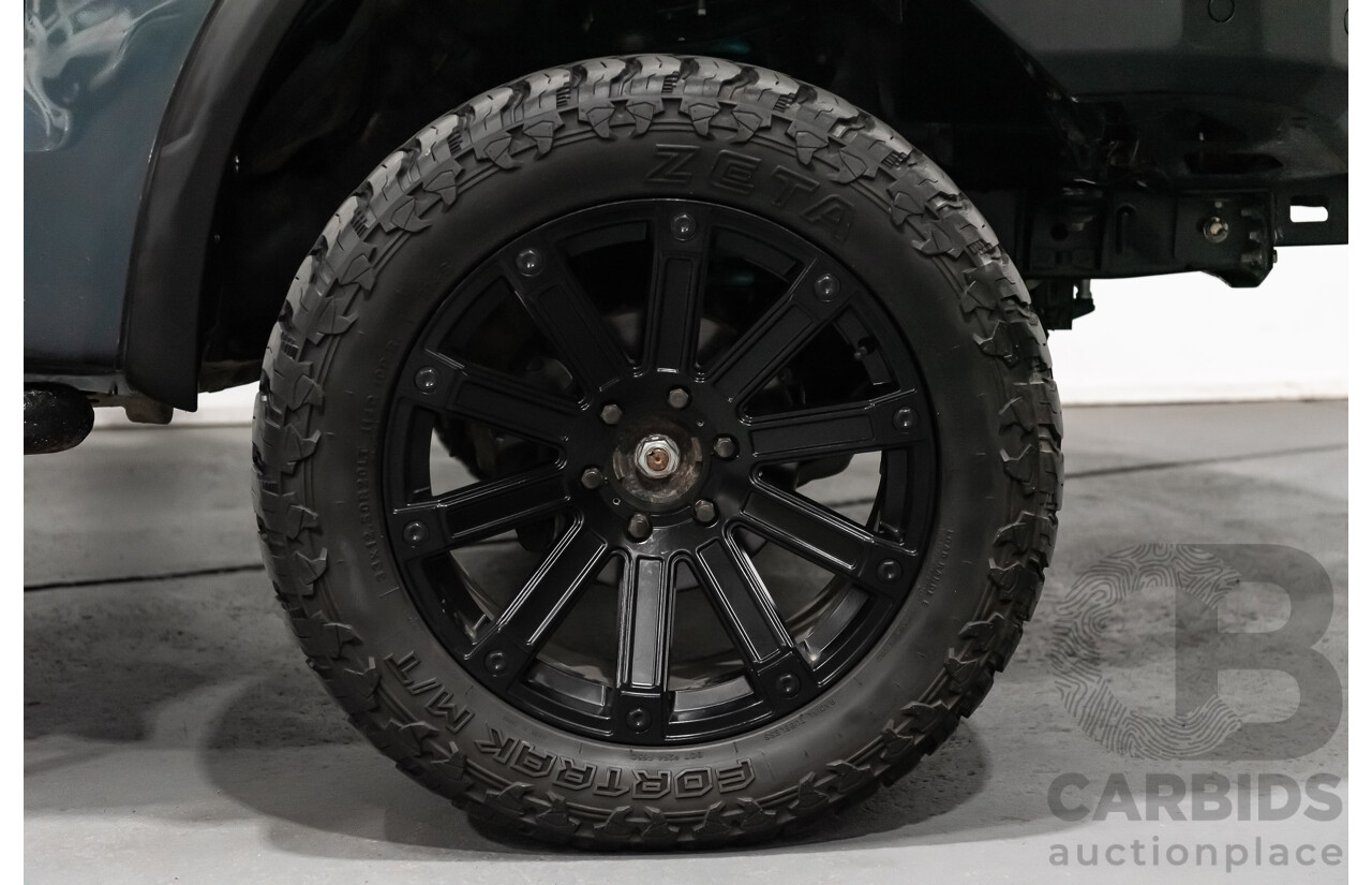 9/2015 Ford Ranger XLT 3.2 (4x4) PX MKII Dual Cab Tray Back Utility Metallic Grey Turbo Diesel 3.2L