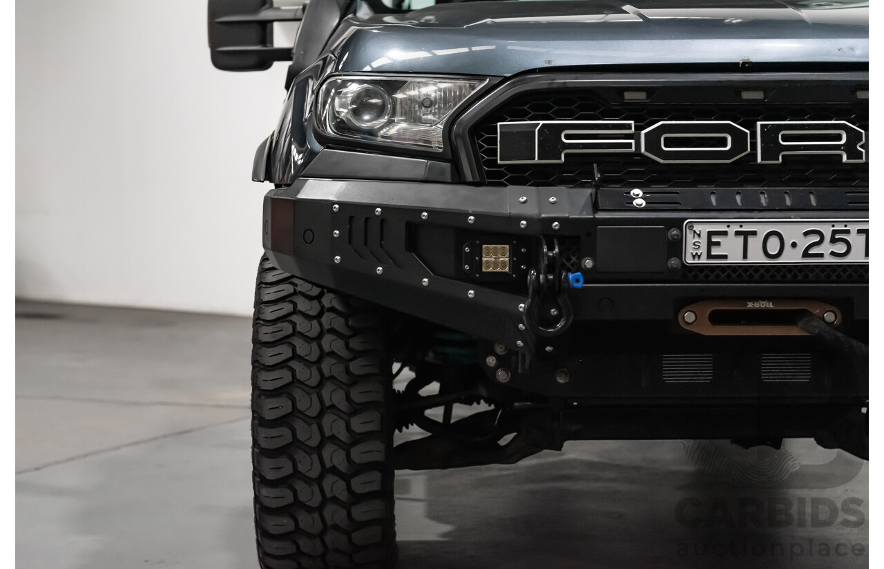 9/2015 Ford Ranger XLT 3.2 (4x4) PX MKII Dual Cab Tray Back Utility Metallic Grey Turbo Diesel 3.2L