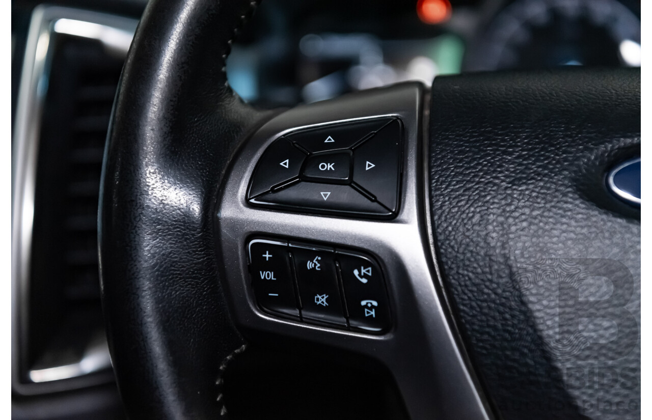 9/2015 Ford Ranger XLT 3.2 (4x4) PX MKII Dual Cab Tray Back Utility Metallic Grey Turbo Diesel 3.2L