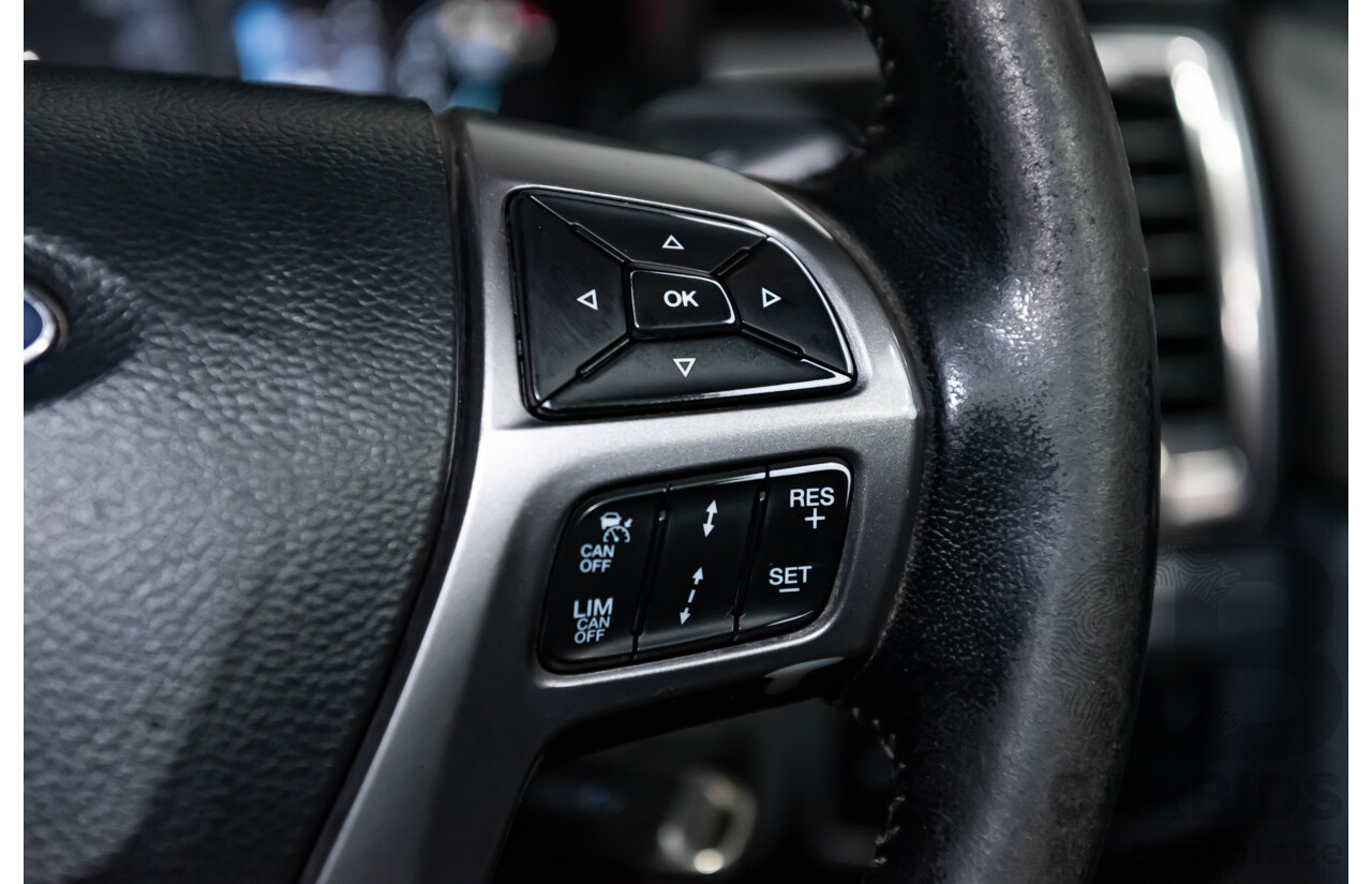 9/2015 Ford Ranger XLT 3.2 (4x4) PX MKII Dual Cab Tray Back Utility Metallic Grey Turbo Diesel 3.2L