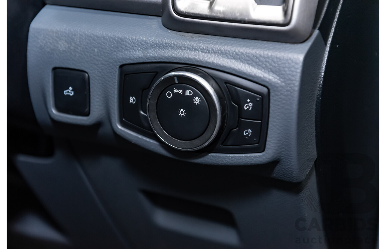 9/2015 Ford Ranger XLT 3.2 (4x4) PX MKII Dual Cab Tray Back Utility Metallic Grey Turbo Diesel 3.2L