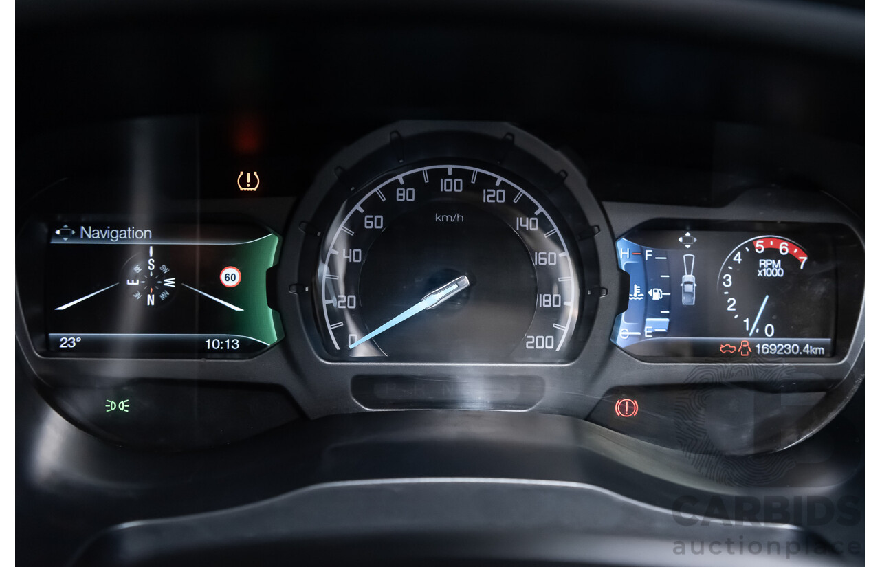 9/2015 Ford Ranger XLT 3.2 (4x4) PX MKII Dual Cab Tray Back Utility Metallic Grey Turbo Diesel 3.2L