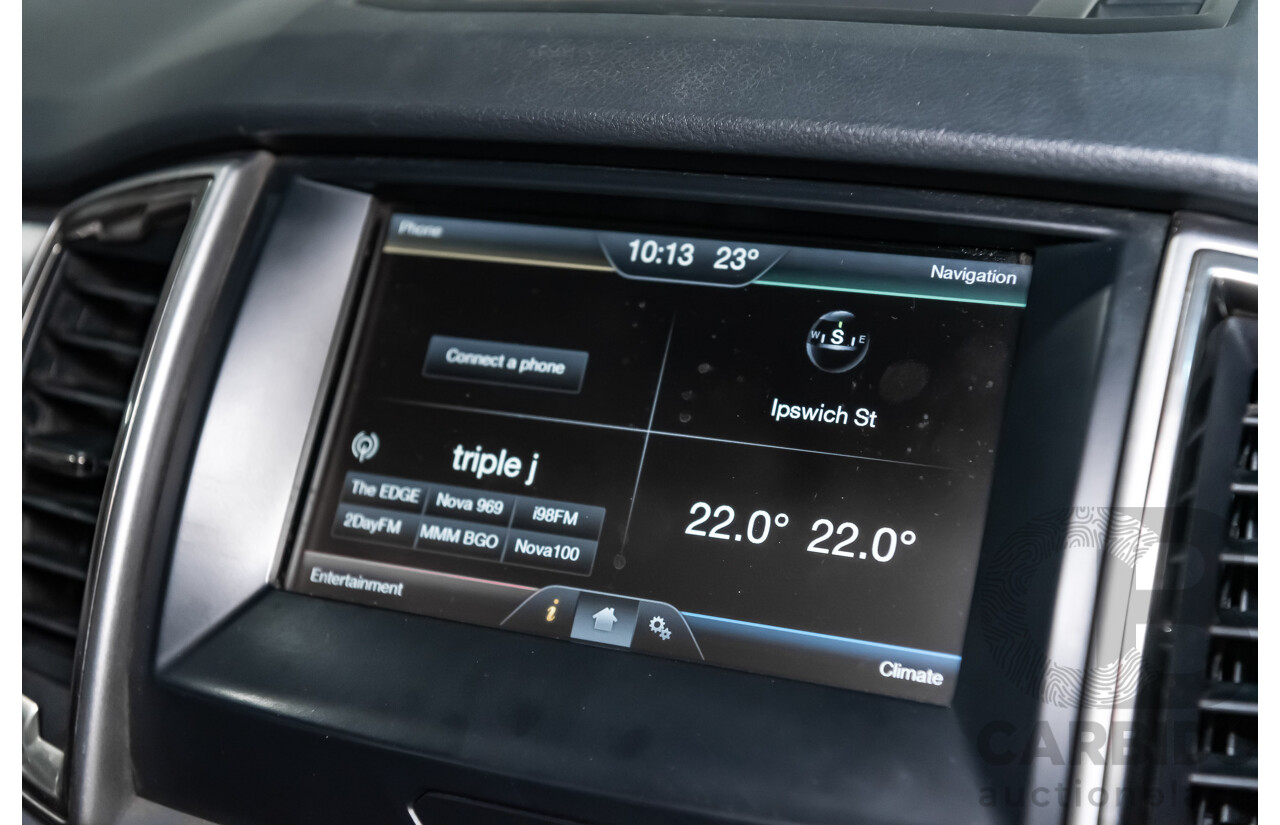 9/2015 Ford Ranger XLT 3.2 (4x4) PX MKII Dual Cab Tray Back Utility Metallic Grey Turbo Diesel 3.2L