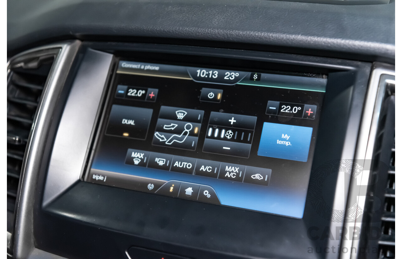 9/2015 Ford Ranger XLT 3.2 (4x4) PX MKII Dual Cab Tray Back Utility Metallic Grey Turbo Diesel 3.2L