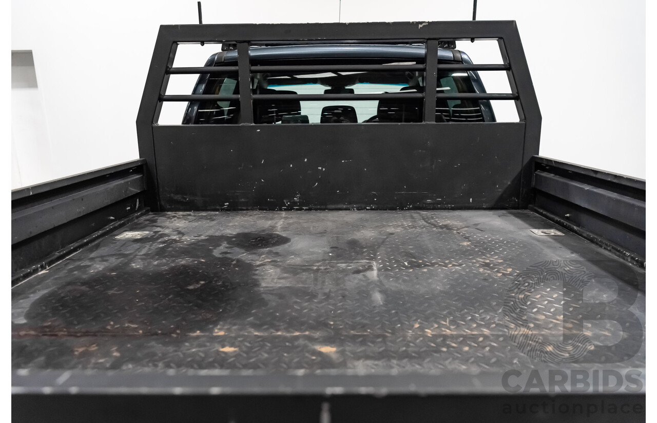 9/2015 Ford Ranger XLT 3.2 (4x4) PX MKII Dual Cab Tray Back Utility Metallic Grey Turbo Diesel 3.2L